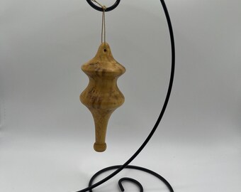 Unique Handturned Christmas Ornaments with Stand