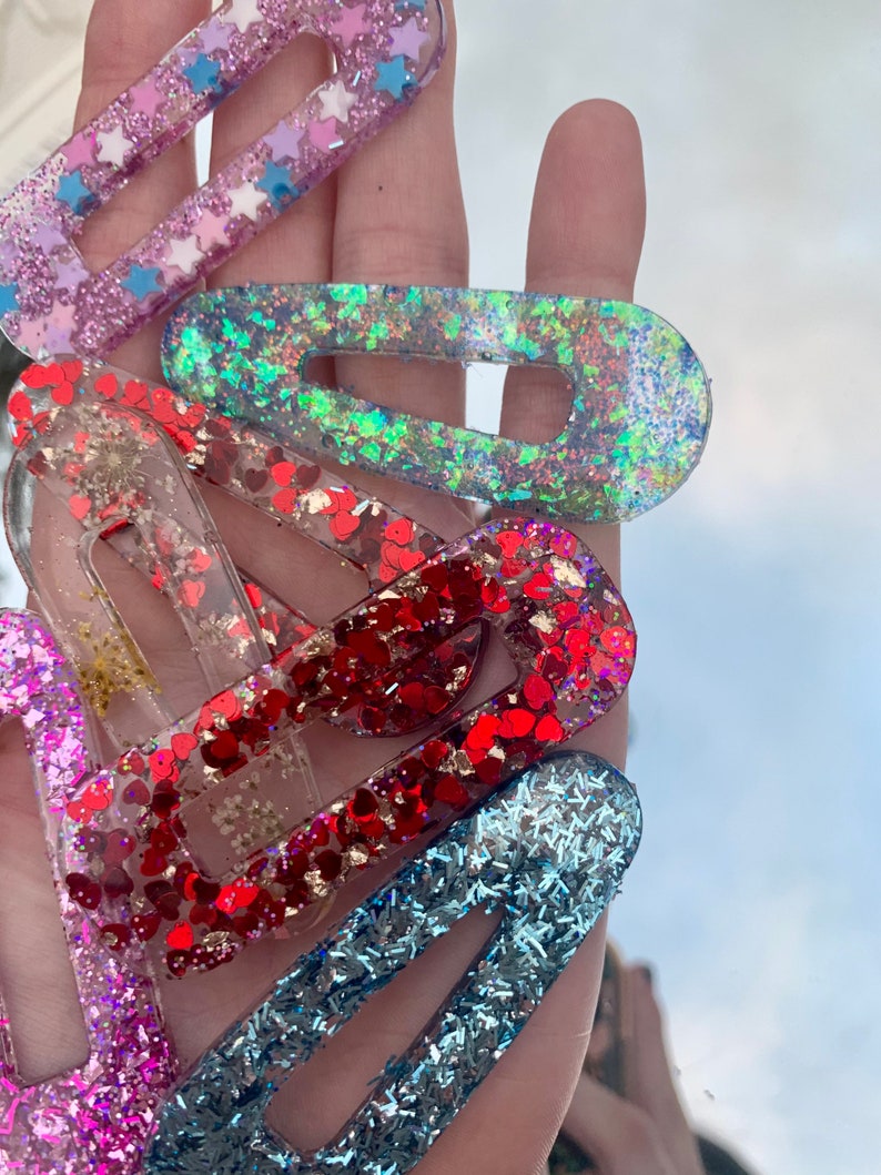 Resin Hair Clips