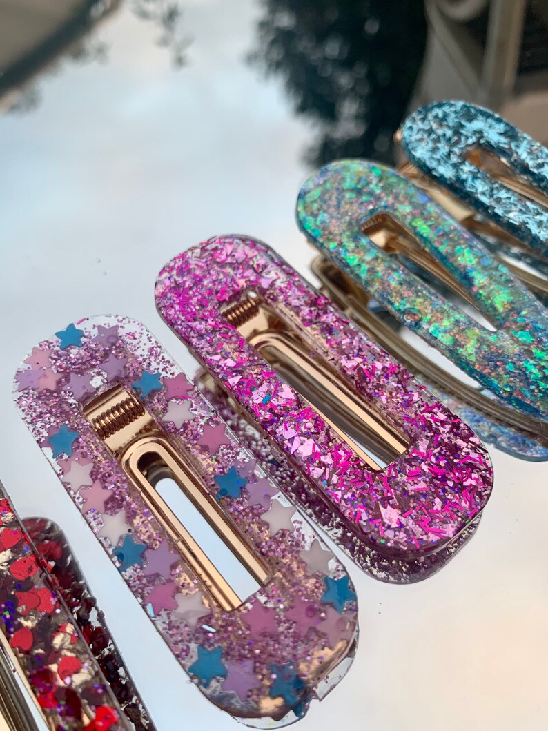 Resin Hair Clips