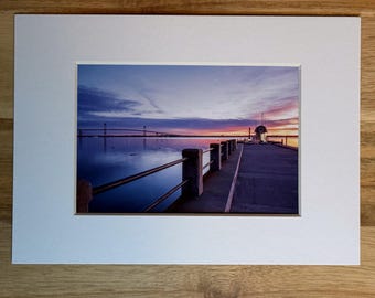 Photo of the Claiborne Pell Bridge at Sunrise