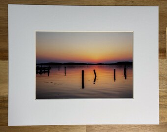 Photo Print of the Sunset Over the Lake