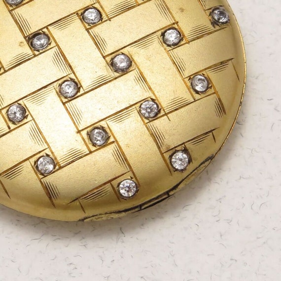 Antique Victorian Basket Weave Etched Yellow Gold… - image 2