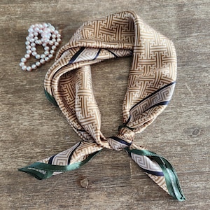 100% mulberry silk scarf, 12 momme pure silk scarf,  small silk charmeuse scarf, 21” / 53 cm