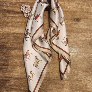 100% mulberry silk scarf, small silk charmeuse scarf, 12 momme silk scarf, 21” / 53 cm, soft and breathable silk scarf