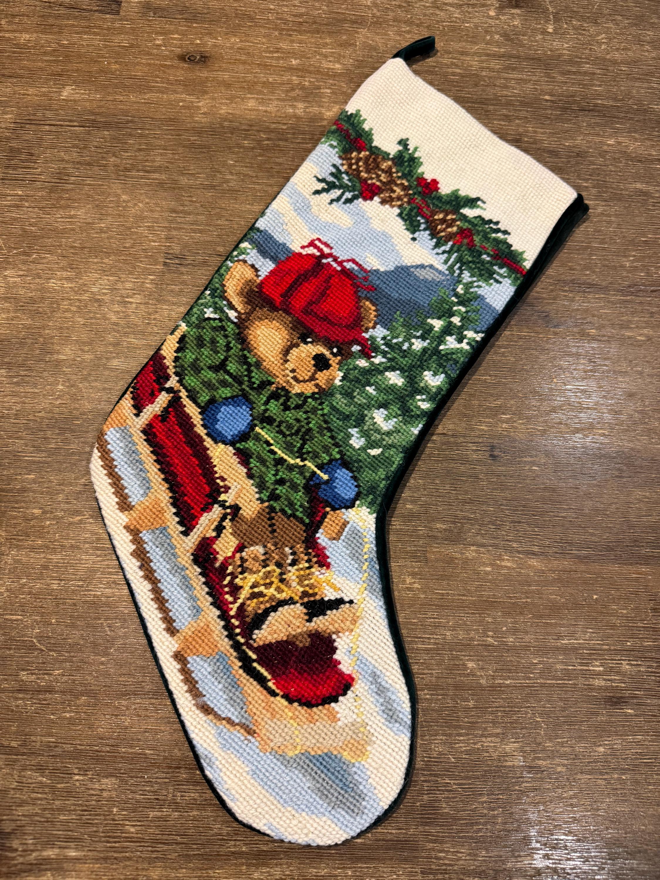 Chaussettes De Noël à Suspendre - Lot De 4 + 12 Décorations Sapin, Jute, Motifs Père Noël/rennes - Décoration Cheminée