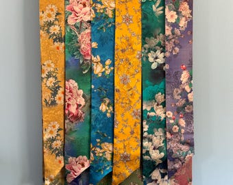 100% mulberry silk scarf, double layer narrow silk scarf, 16 MM Hualuo silk scarf,  2.76” x 51.18” /  x 7 cm x 130 cm
