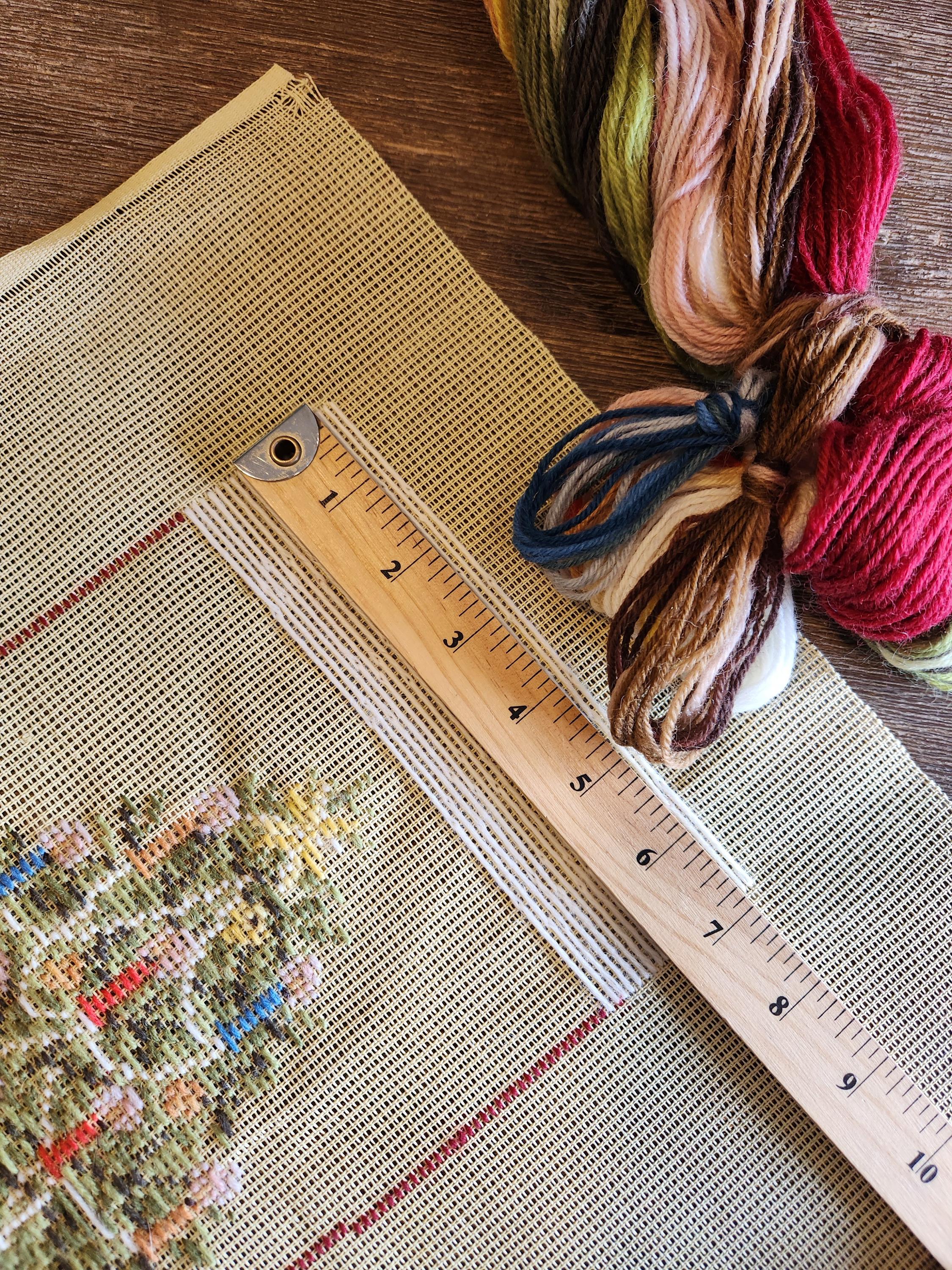 Wool Yarn Included Punch Needle Embroidered Draft Christmas Stocking ...
