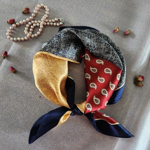 100% mulberry silk scarf , 12 momme pure silk scarf, 21” / 53 cm, soft and breathable silk scarf