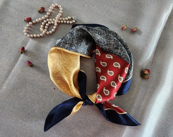 100% mulberry silk scarf , 12 momme pure silk scarf, 21” / 53 cm, soft and breathable silk scarf
