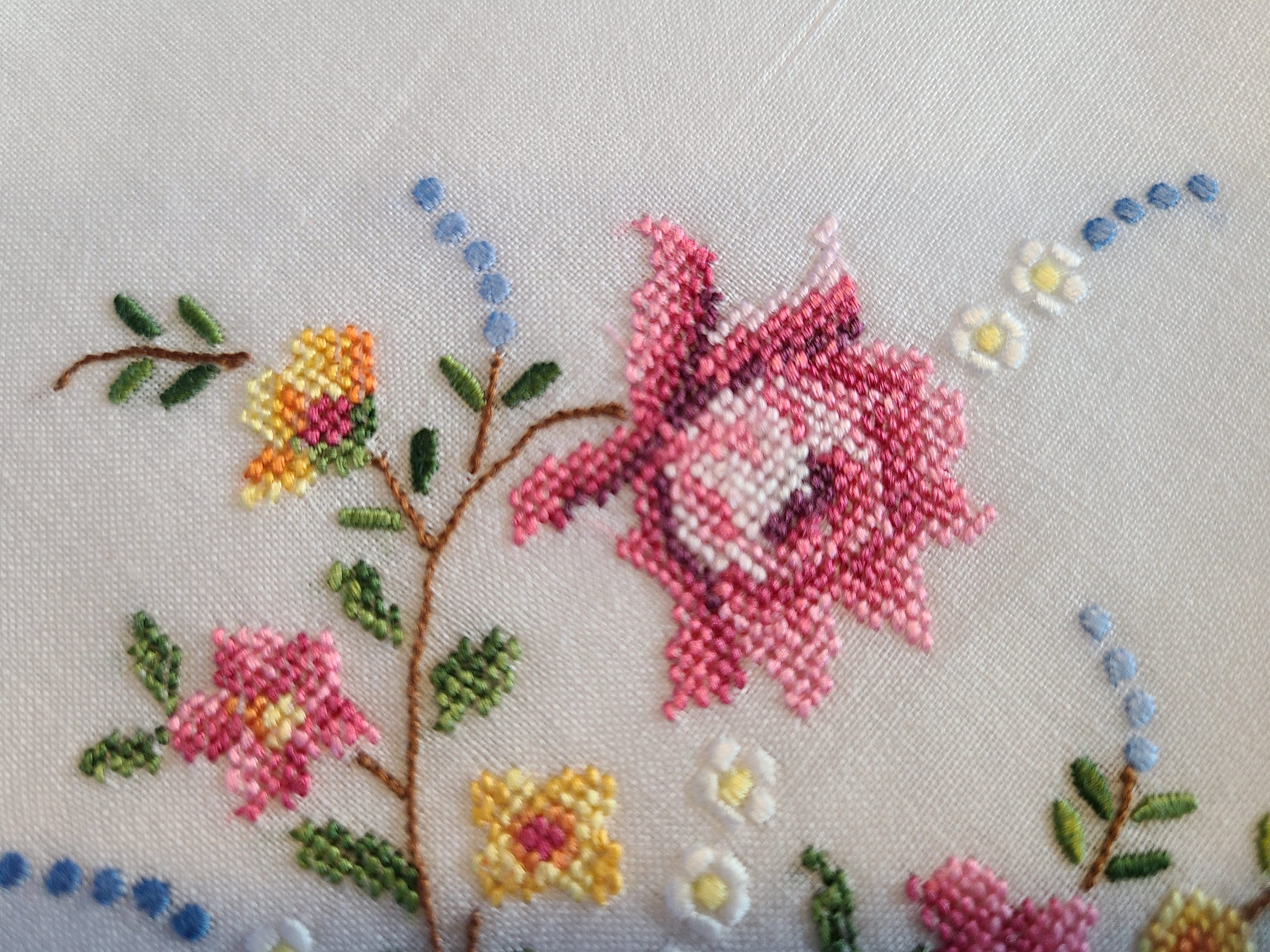 小物 1900s Hand Embroidery Handkerchief Vintage Handkerchief with Red Floral Embroidery Set of 2 | eBay