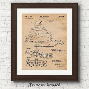 Classic Matterhorn Ride Patent Print, 1 Unframed Photo, Wall Art Decor Gift for Home Walter Disney Office Workshop Garage Engineer Student