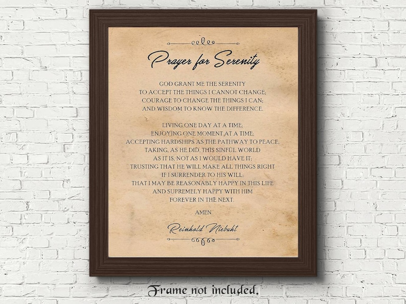Serenity prayer 1940s printable - veridolf