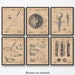Vintage Golf Patent Prints, 6 Unframed Photos, Wall Art Decor Gifts for Home Office Man Cave Shop PGA Student Teacher Coach Sports Masters