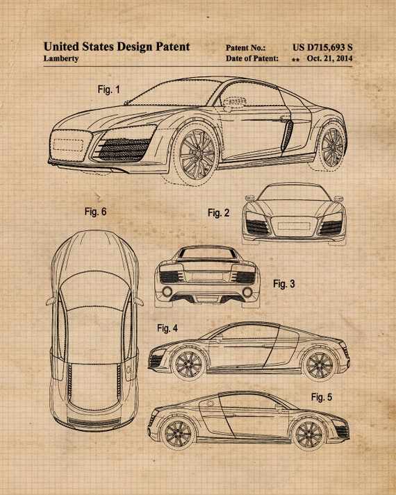 Voiture grise pour décoration - 24,5 x 10 cm - homme