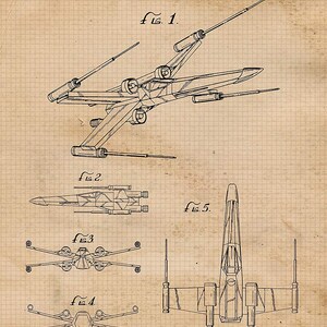 Star Vessels Vehicles Patent Poster Prints 6 Photos Unframed image 5