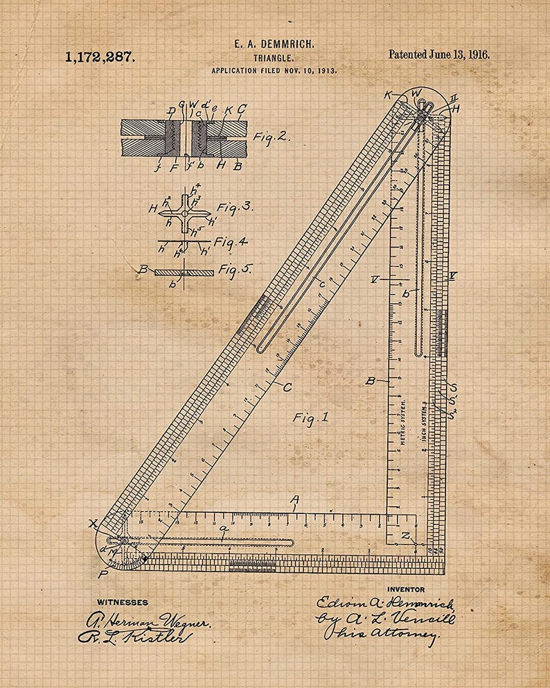Vintage Architect Patent Prints 6 Unframed Photos Wall Art - Etsy