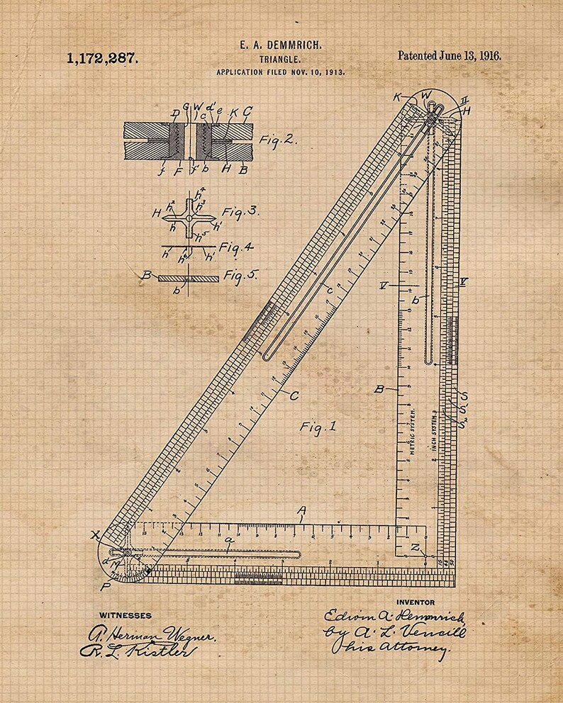 Vintage Architect Patent Prints, 6 Unframed Photos, Wall Art Decor for Home Office Man Cave Garage Shop Construction Builder Design Students image 5