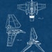 Star Vessels Vehicles Patent Poster Prints 6 Photos Unframed Blue