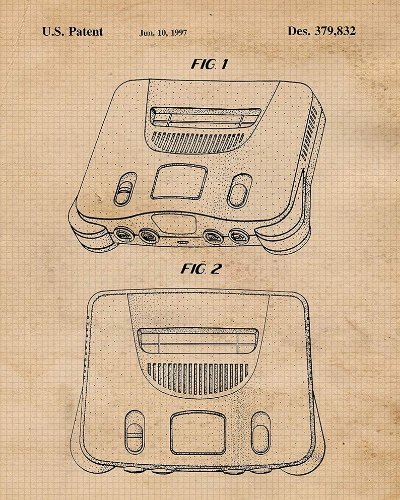 Vintage Video Games Patent Prints, 6 Unframed Photos, Wall Art Decor Gifts for Home Office Man Cave Student Nintendo Gamers Comic-Con Fans image 5