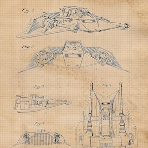 Star Vessels Vehicles Patent Poster Prints 6 Photos Unframed image 4