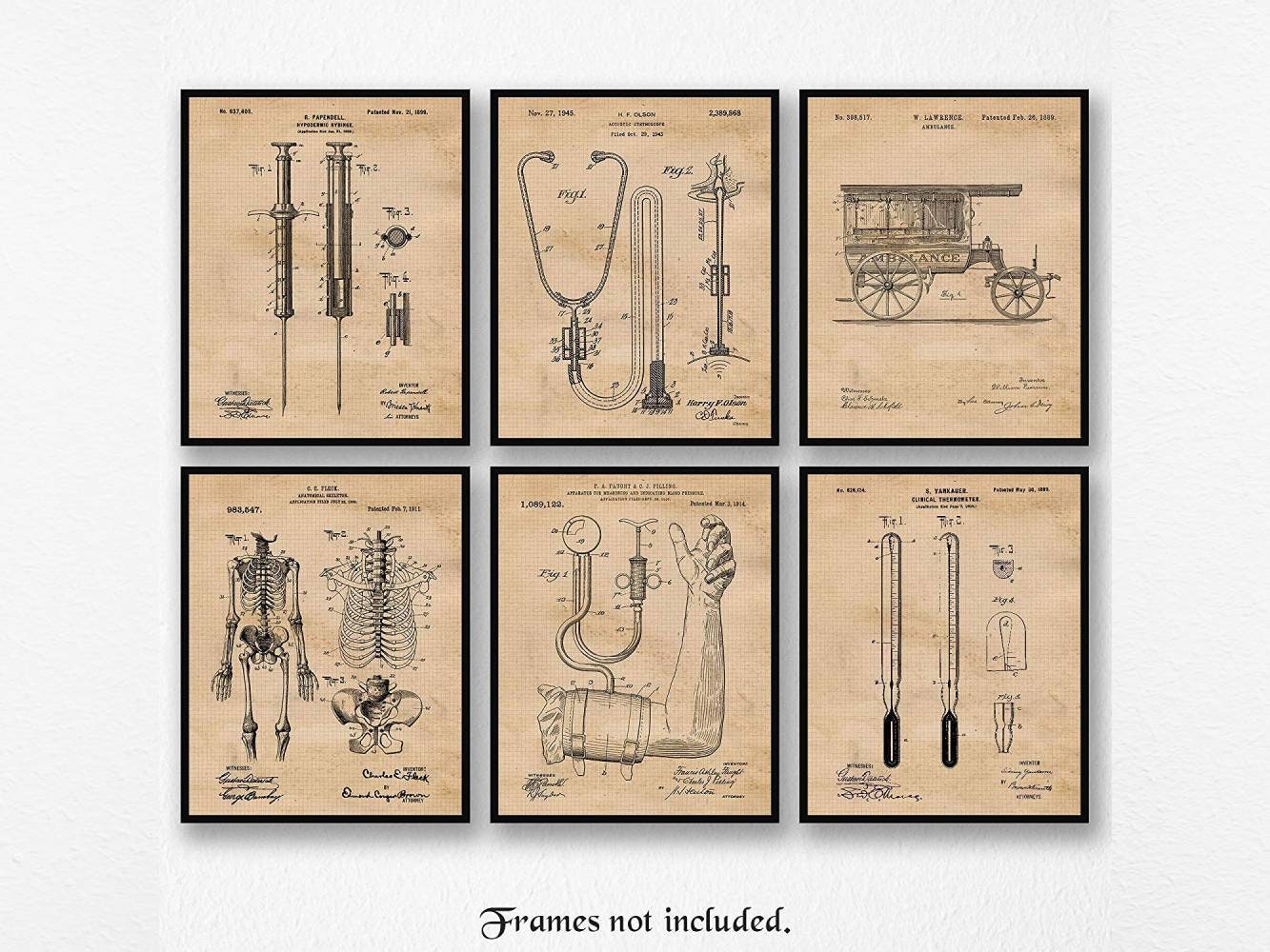 Nurse Doctor Medical Gift Vintage Artwork Patent Poster Etsy