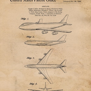 May include: A black and white line drawing of an airplane patent design. The patent is for an airplane and is titled "Airplane". The patent number is Des. 212,564 and was patented on October 29, 1968. The patent was filed on December 20, 1966, and the serial number is 5,128.