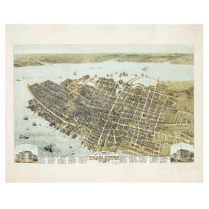 Impresiones de mapas vintage de Charleston, Carolina del Sur, 1 foto sin marco, decoración de pared para el hogar, la oficina, la escuela, estudiantes de geografía mundial, profesores y entrenadores.