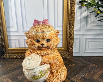 Słoik na ciasteczka z kotem Treasure Craft | Słoik na ciasteczka w stylu vintage