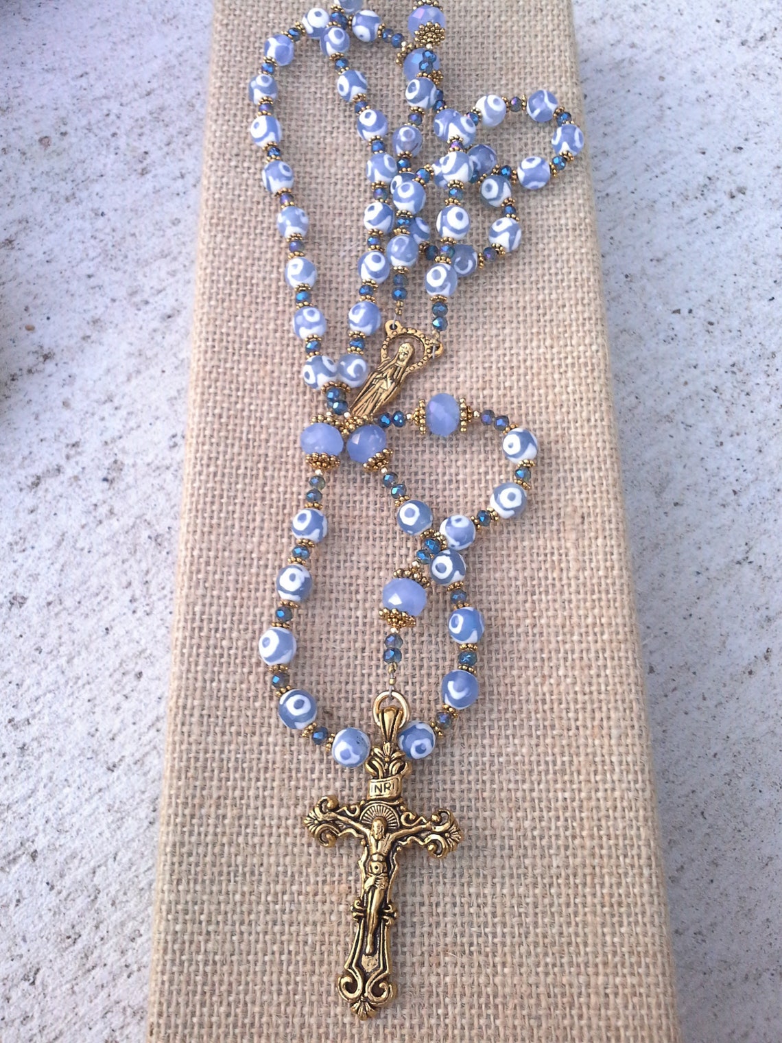 Rosario católico Rosario hecho a mano de estilo vintage Rosario de 5 décadas Rosario de Nuestra Rosario católico Rosario hecho a mano de estilo vintage Rosario de 5 décadas Rosario de Nuestra