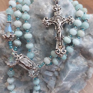 Vintage Style Rosary - Catholic Rosary - 5-Decade Rosary - Prayer Beads - Virgen De Guadalupe - Our Lady of Fatima