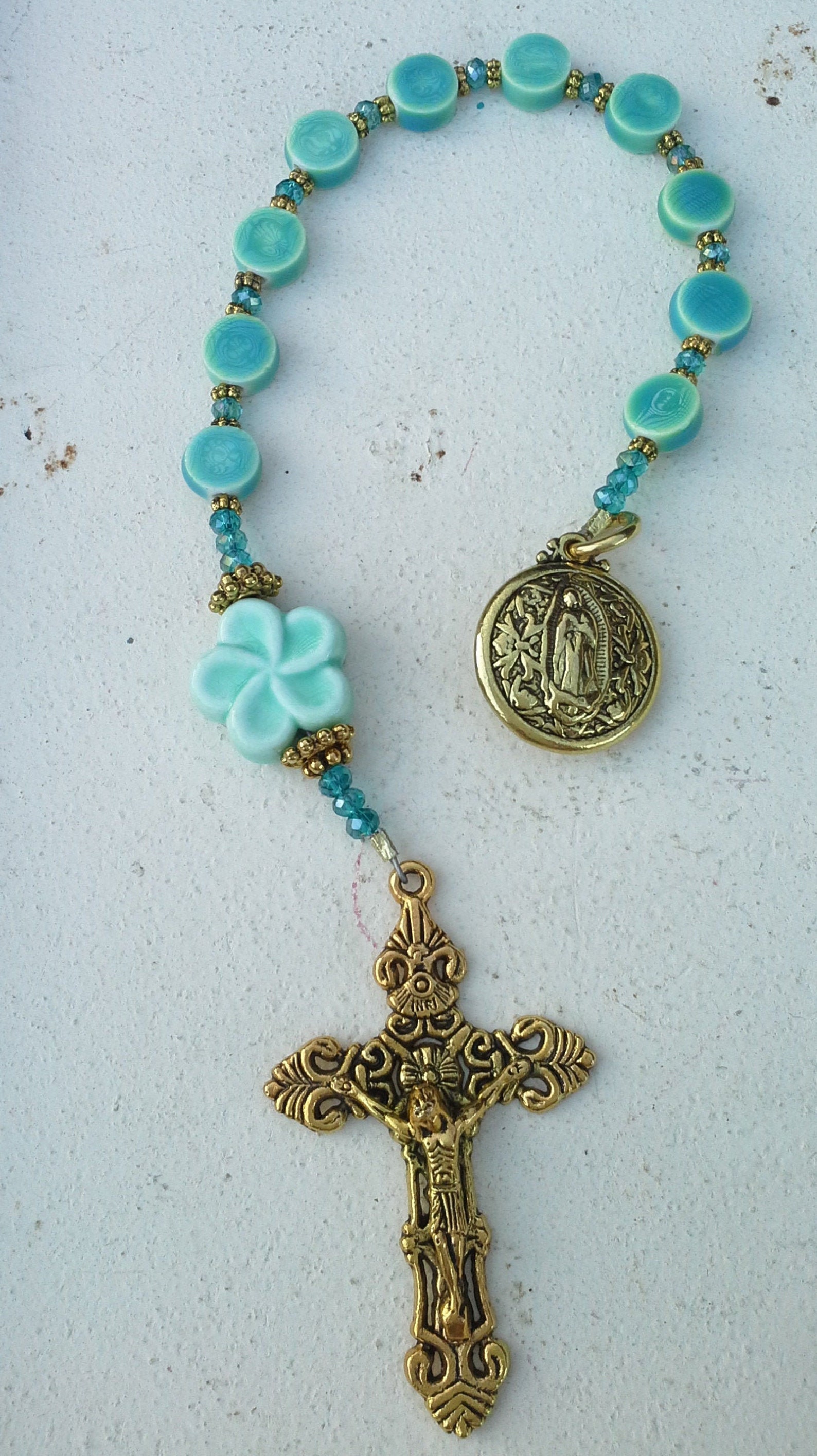 Catholic Chaplet Rosary One Decade Catholic Rosary Vintage Etsy