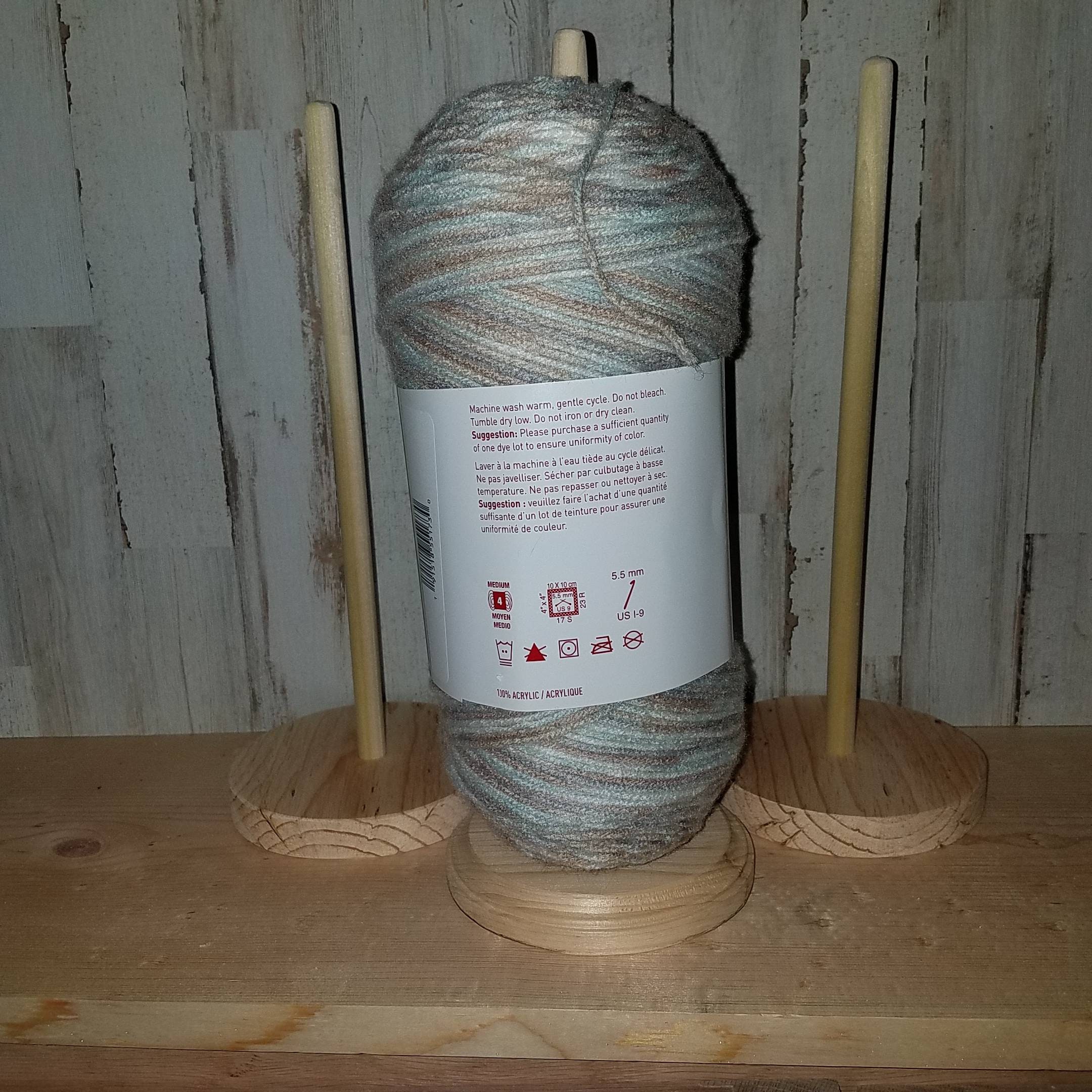 Large Wooden yarn spool holder decorative sewing room handy Etsy