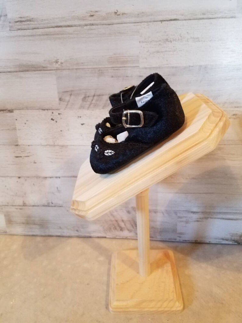 Baby Shoe Display Designs in Solid Wood Infant Baby Shower Etsy