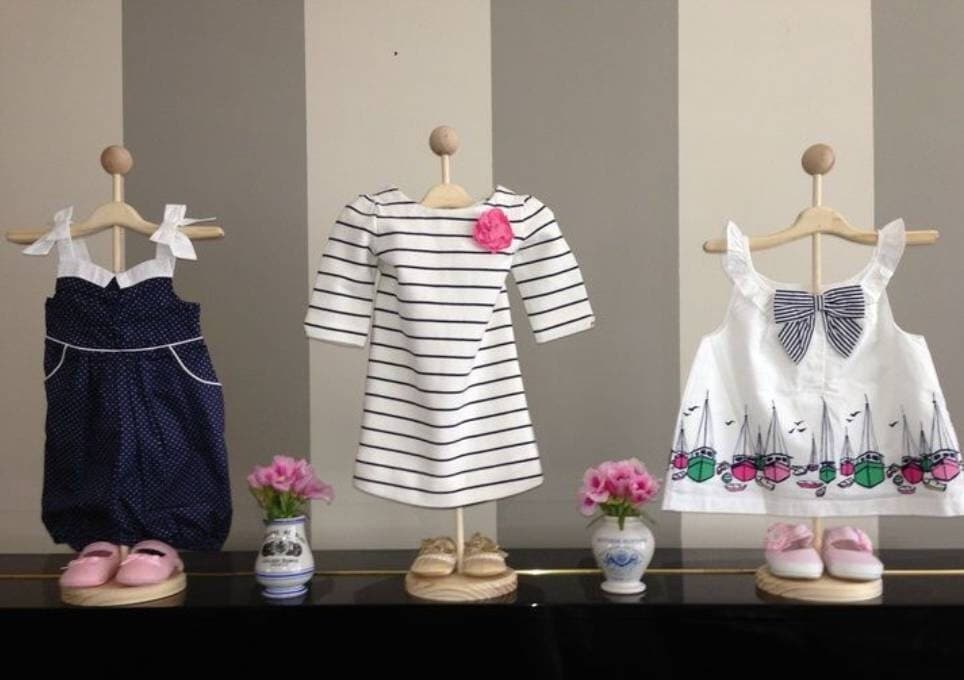 Party pack 3 Child Craft fair displays infant toddler size Baby shower centerpieces gender reveal idea photo prop dress stand clothing rack