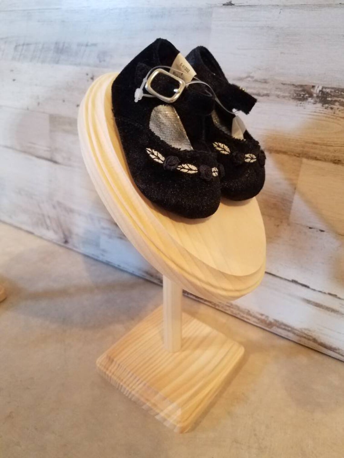 Baby Shoe Display Designs in Solid Wood Infant Baby Shower Etsy