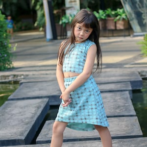 Wallacia Hi Lo Skirt Size 1-14 Child/Kid/Girls PDF Sewing Pattern Easy Step by Step Tutorial - Quick Sew, Beginner, A4, A0, Projector Files