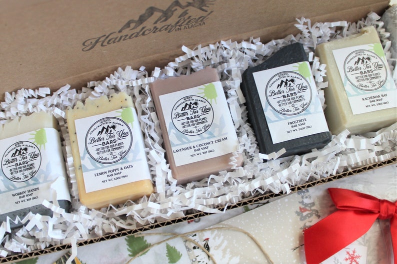 Mini Soap Bars Gift Box Natural Soap Flight Etsy