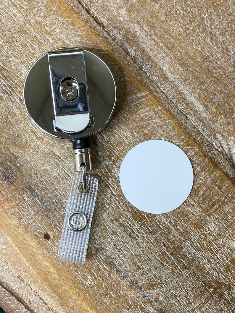 Badge Reel Sublimation Blank Pack of 3 or 5 Sublimation Badge Etsy