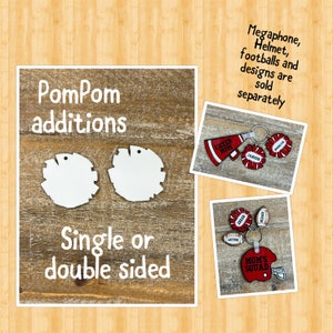 Pom Pom sublimation blank, bone sublimation blank, PomPom shape sublimation blank