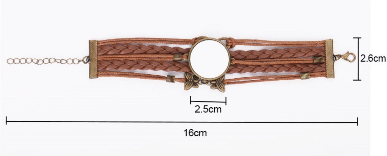 Leather Bracelet Blank Pack of 3 5 or 10 Sublimation -   Leather  bracelet, Braided leather bracelet, Bracelet blank