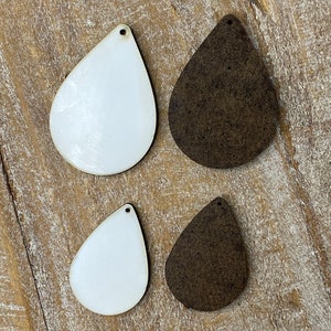 Set of 10 teardrop earring blanks, sublimation earring blanks, earring blanks, teardrop shape earring blank