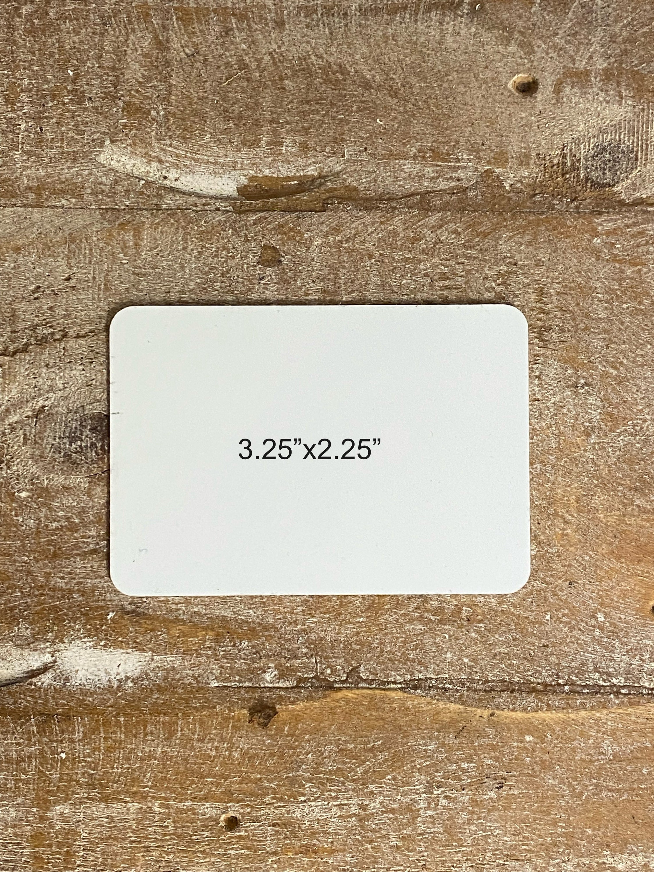 Sublimation Metal Business Cards 0.45 mm Thick 3.4 x 2.1 x 0.018 Inch White  Aluminum Blanks Name Card for Custom Engrave Color UV Print (100 Pieces)