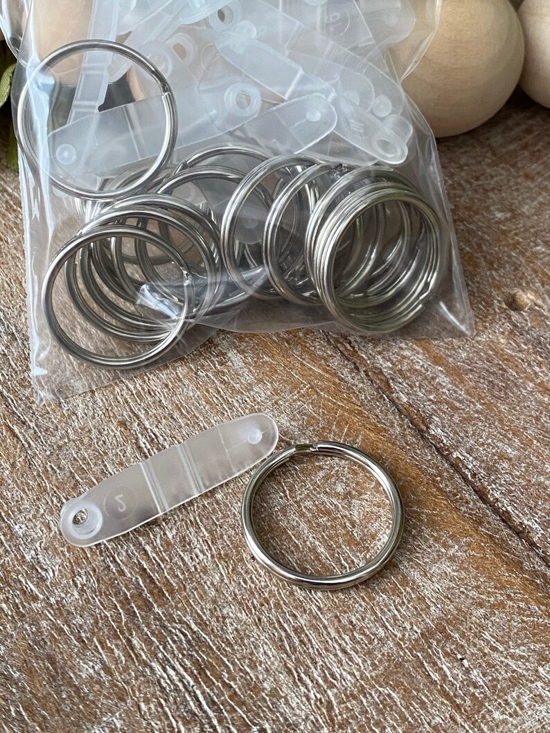 Key Rings and Plastic Connector Tabs Wholesale Etsy UK