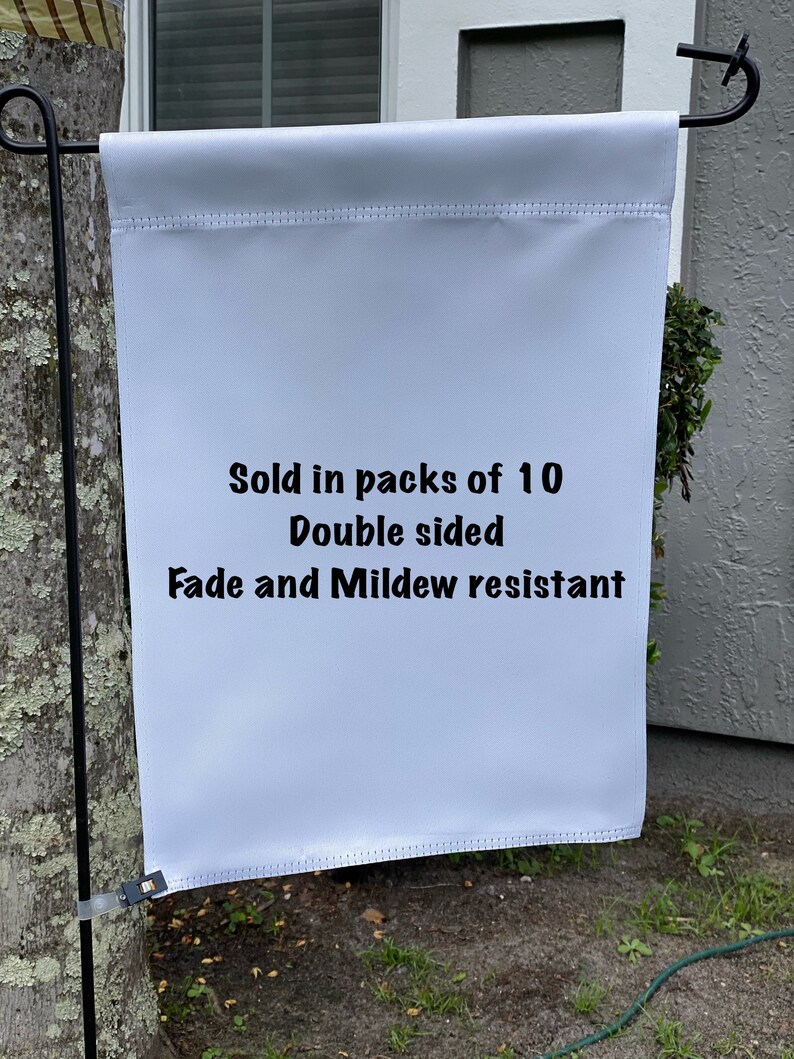 Ready to Ship Sublimation Double Sided Garden Flag Blank Etsy