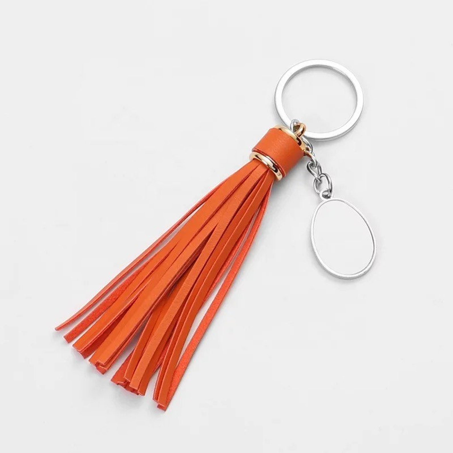 Leather Tassel Keychain Blank Pack of 3 or 5 Sublimation Etsy