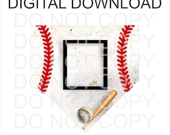 Baseball Home Plate Digital Design, Baseball Design. Baseball Plate, Sublimation Digital Download