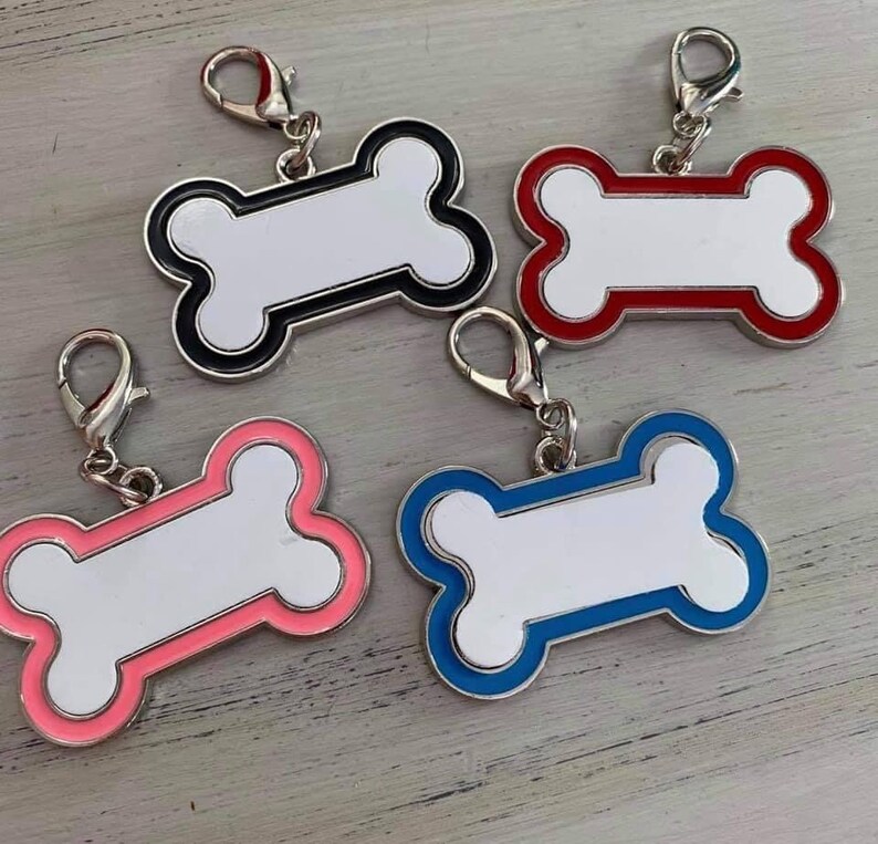 SET OF 4 Metal Dog Tag Sublimation Blank Sublimation Blank Etsy Australia