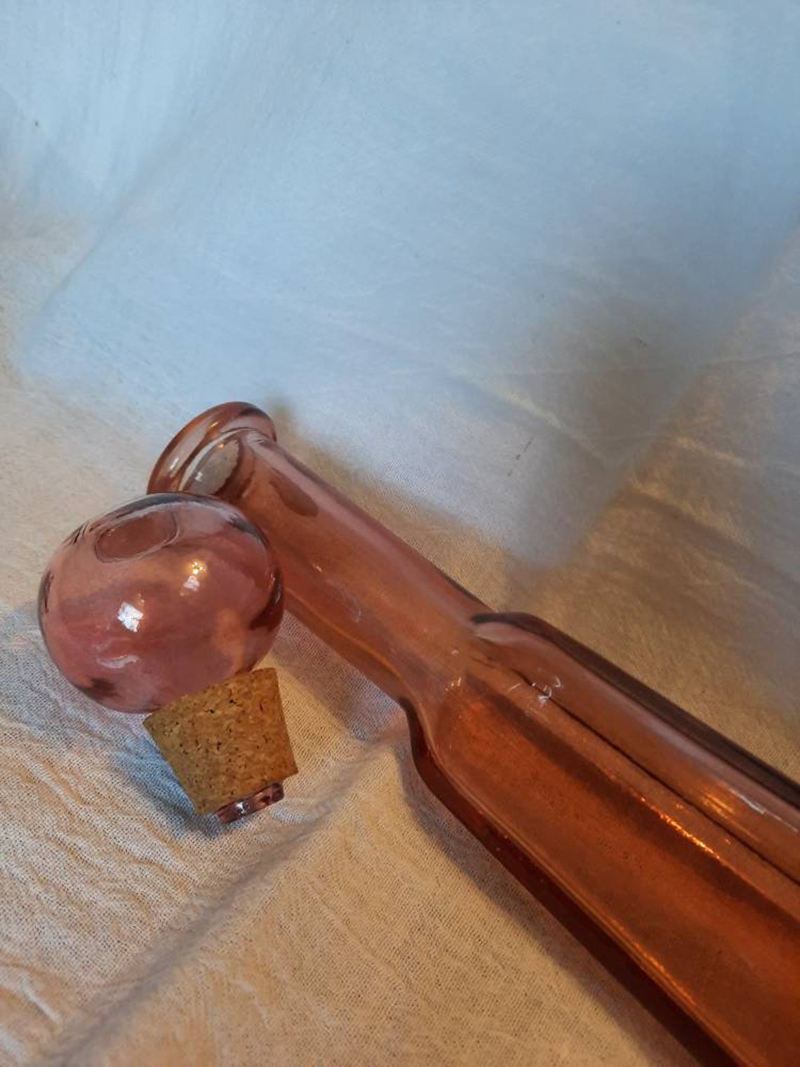 Spanish handmade decanter from recycled glass pink decanter Etsy