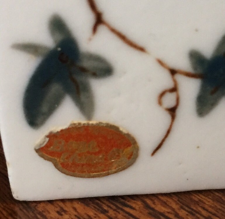 2 Vintage Iron Ceramic Toothpick Holder Miniature Iron Etsy