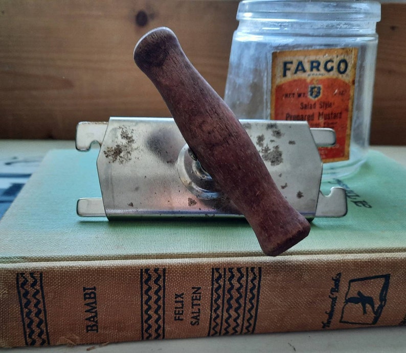 Vintage Top off Jar and Bottle Screw Top Opener RED Wood Etsy